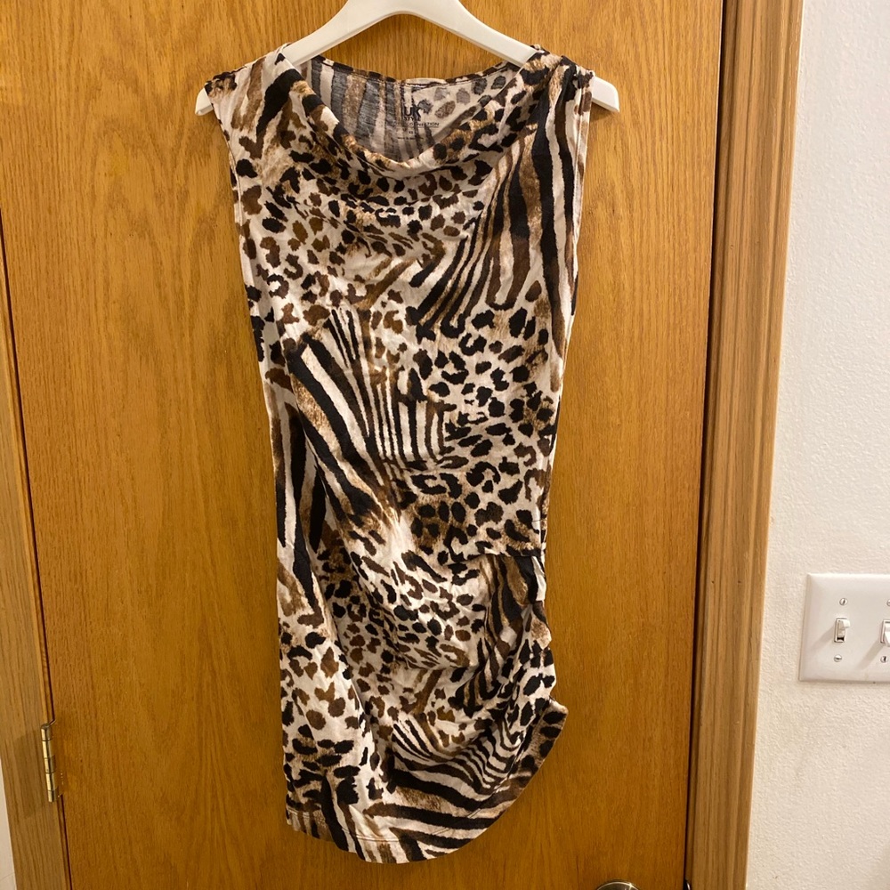 Animal print safari dress